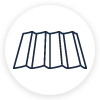 Illustration of stacked books with vertical spines shown in simple line drawing style.